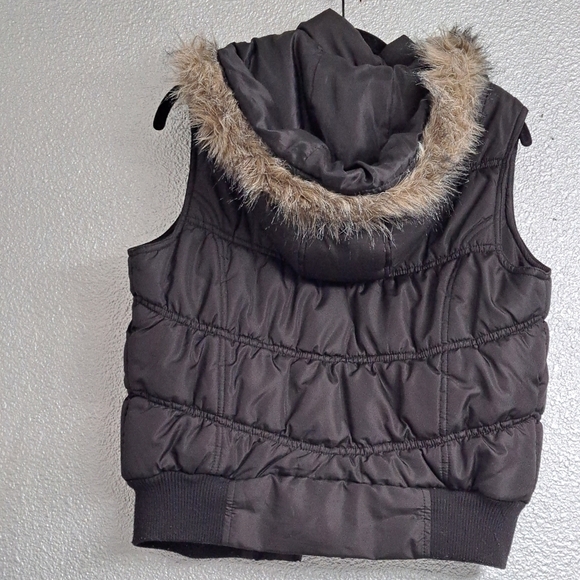 Max Rave Girl's Puffer Hooded Vest   Size L - Picture 3 of 4